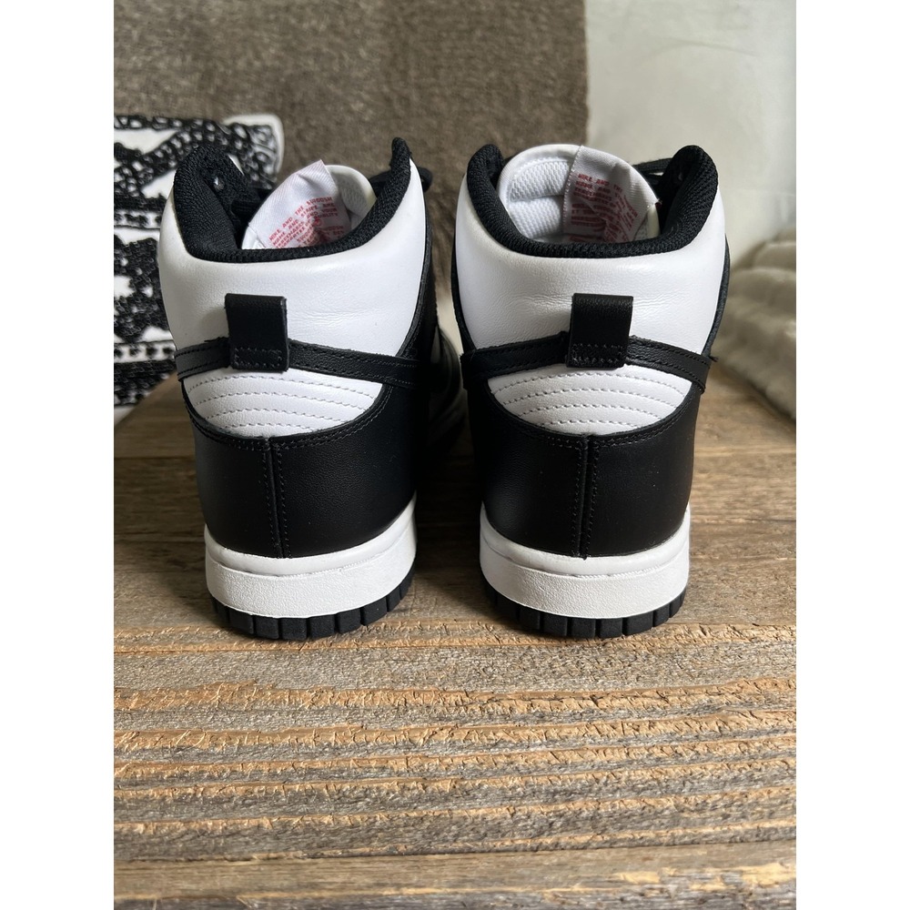 Nike Dunk High Shoes Womens Size 9 Black White Panda Sneaker DD1869-103 - Picture 7 of 10